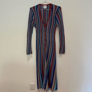 Misa Los Angeles Multicolor Striped Dress